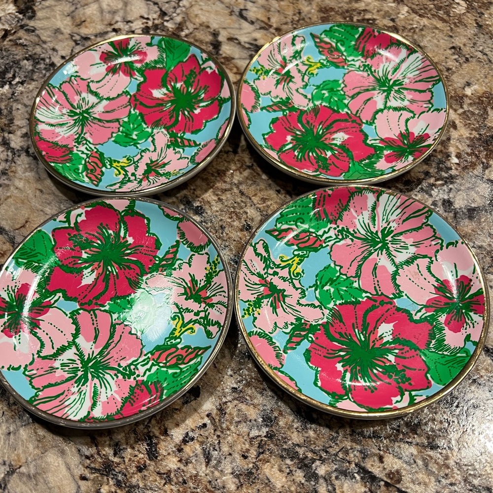Lilly Pulitzer ceramic coasters- set of 4